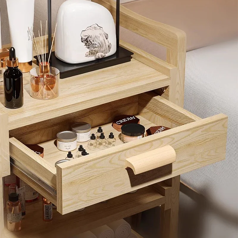 عربة لجماليات تصفيف الشعر تحميل عربة مساعدة صالون تجميل عربات التجميل المهنية الأثاث Carrelli #4