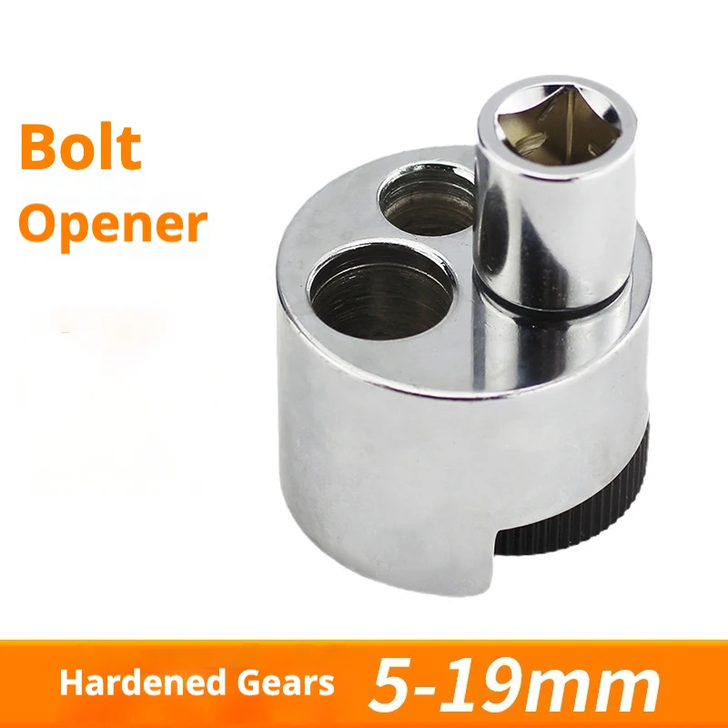 Stud Remover Fit 5 to 19mm Bolt Extractor Nut Splitter With Knurled Roller and Cam Lock, Stud Extractor Tool