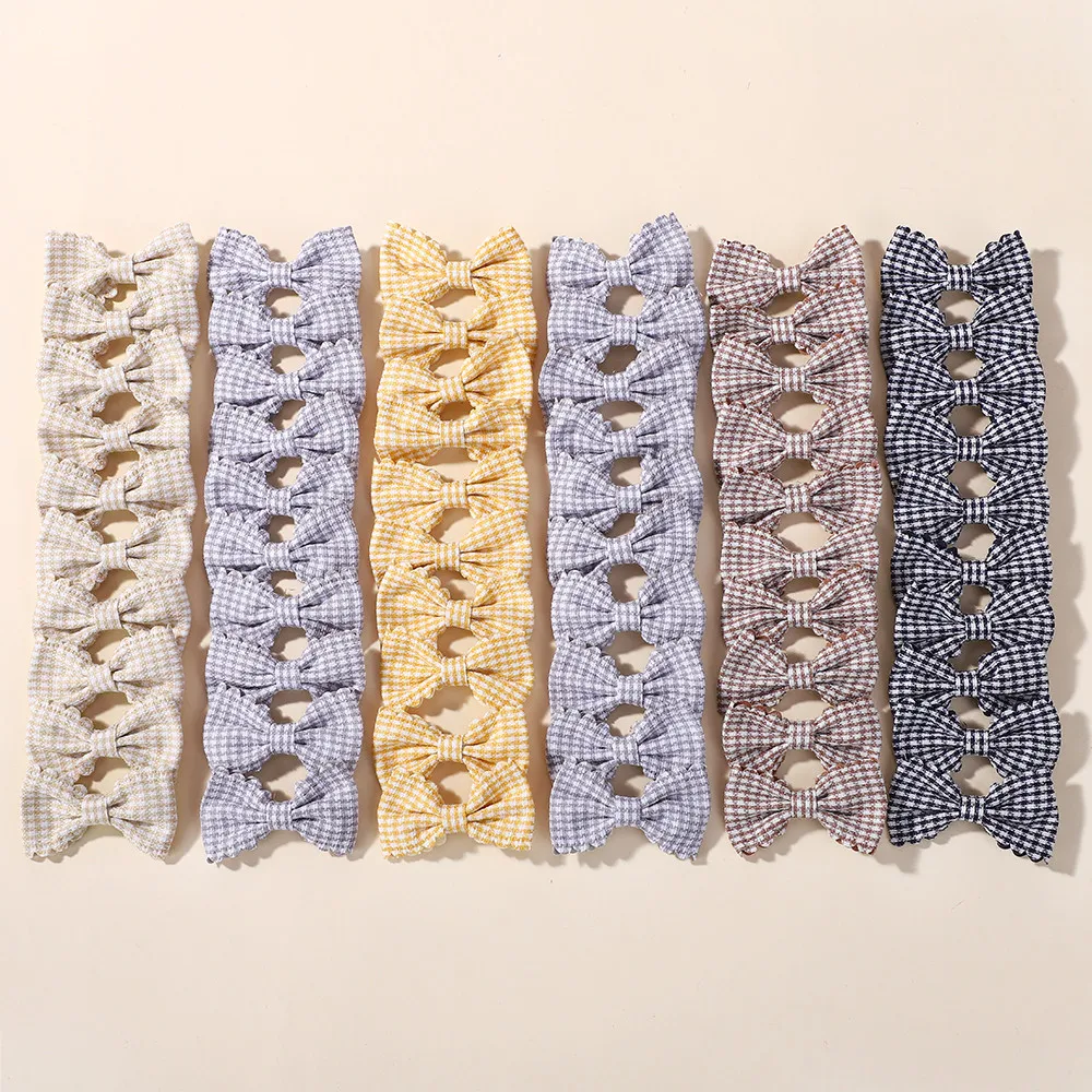 

60 шт., заколки для волос с принтом случайного цвета для девочек, милые клетчатые заколки для детей, милая повязка на голову, заколки, модные аксессуары для волос
