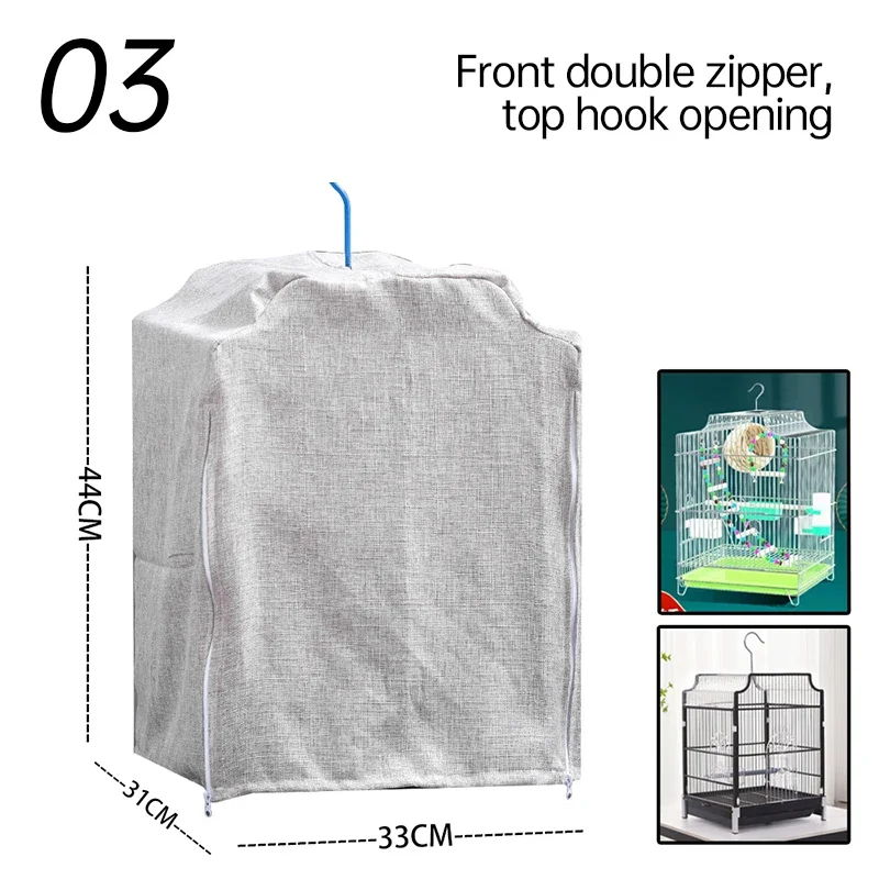 Bird Cage Cover Sunshade Breathable and Splashproof Large Bird Cage Cover Parrot Cage Shading Protective Products Bird Supplies