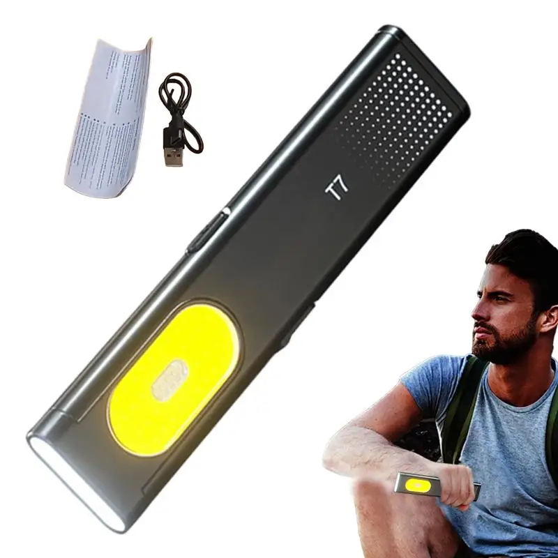 Flashlight High Lumens Rechargeable Pocket Super Bright Small Flash Light Small Camping Flashlights 4 Modes Ultra-Compact For