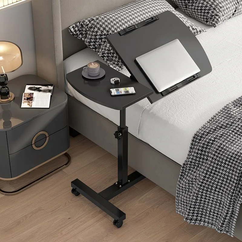 Removable bedside table Simple household computer table Lazy bed Desk dormitory bedroom Bedroom lifting small table image 2