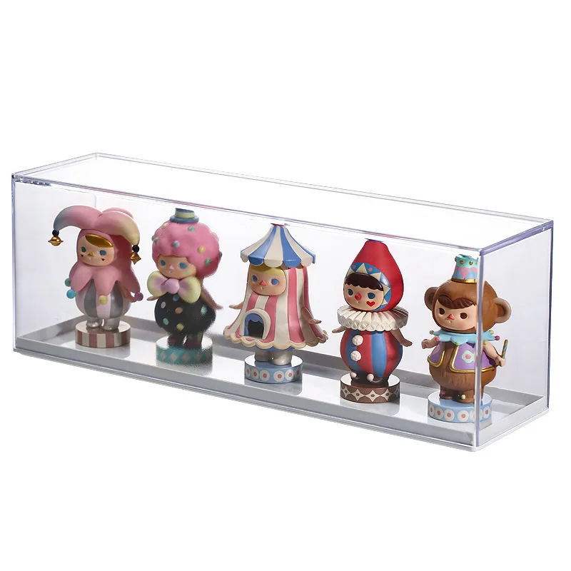 Mode spelen hand kantoor display box verdikte opbergdoos arrangement box Doll blind box display rack stofdichte opbergdoos