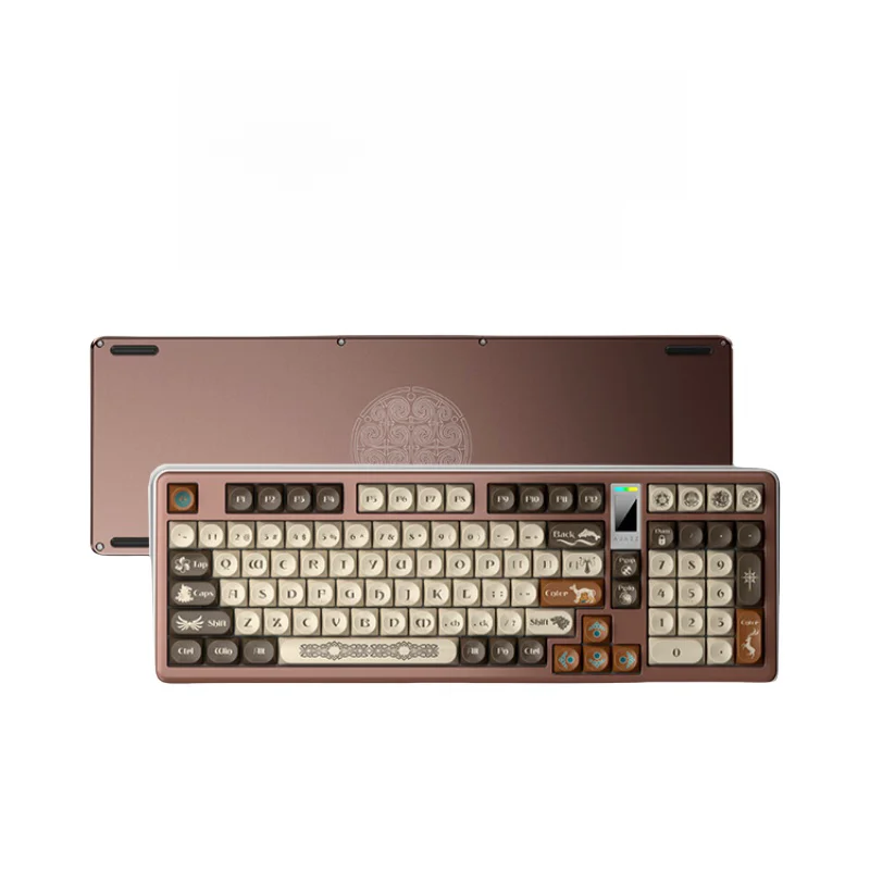 2024 Popular Wireless Mechanical Keyboards Supports Hot Swappable 100 Keys Laptop Entertainment Compatible Gaming Keyboards