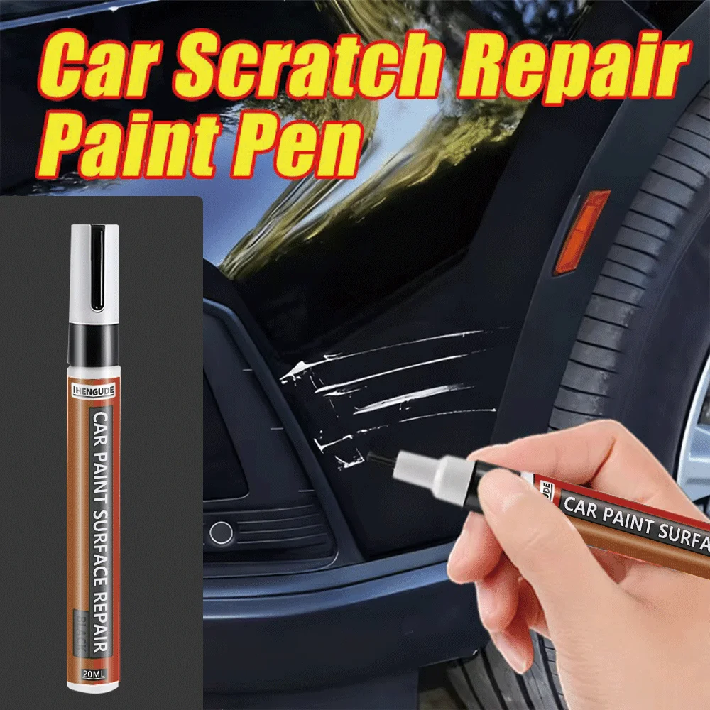New Car Scratch Repair Paint Pen 20g- Black and White Options, Efficient Car Surface Touch-Up, DIY Repair Kit, Perfect Match