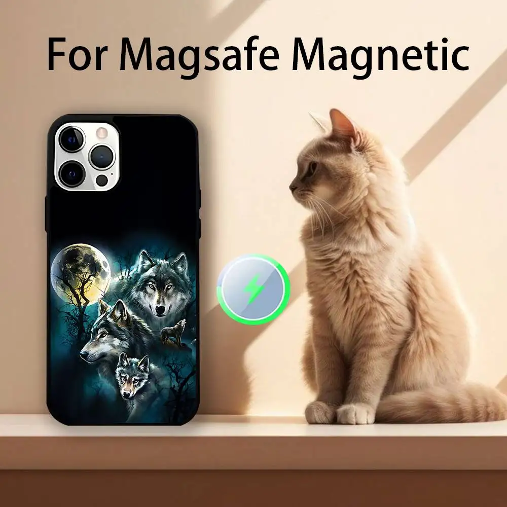 Чехол для телефона A-Alpha Sigma Wolf для iPhone 17,16,15,14,13,12,11,Pro,Max,Plus,Mini,SE4,E с магнитной беспроводной зарядкой Magsafe