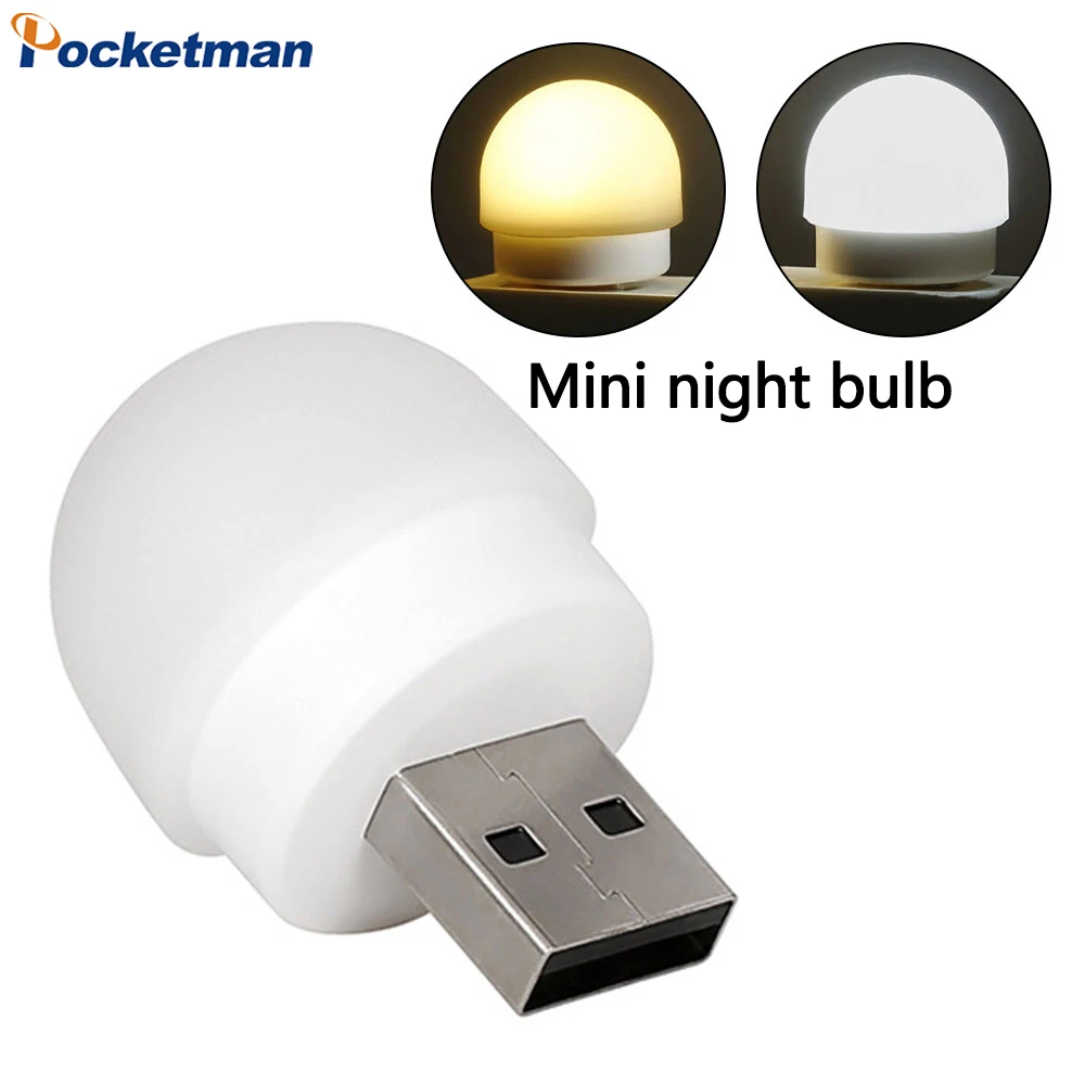 LED Night Lights USB Plug Mini LED Book Lights Night Reading Light Mobile Power Charging Mini LED Lights Night Lamp
