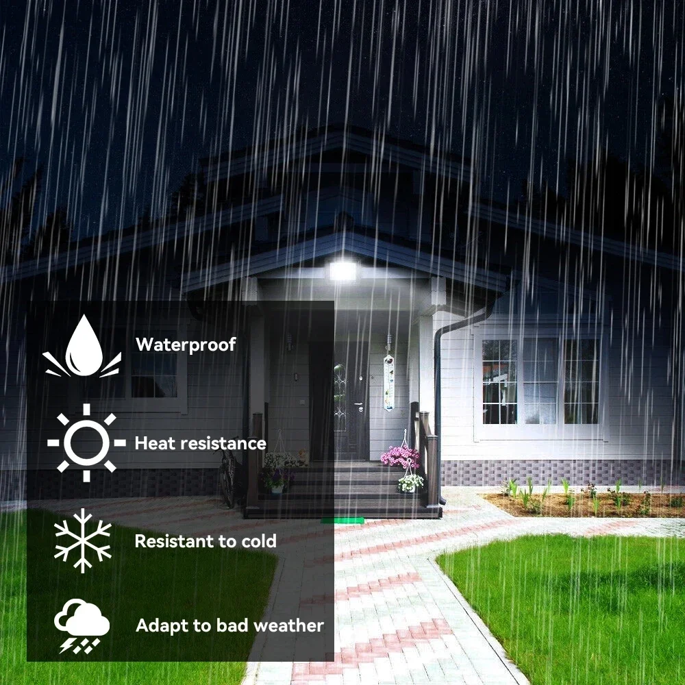 Imagem -03 - Led Pir Motion Sensor Projector Luz de Parede Exterior Ip66 Impermeável Spotlight Jardim e Garagem Iluminação 100w 50w 30w 20w 10w