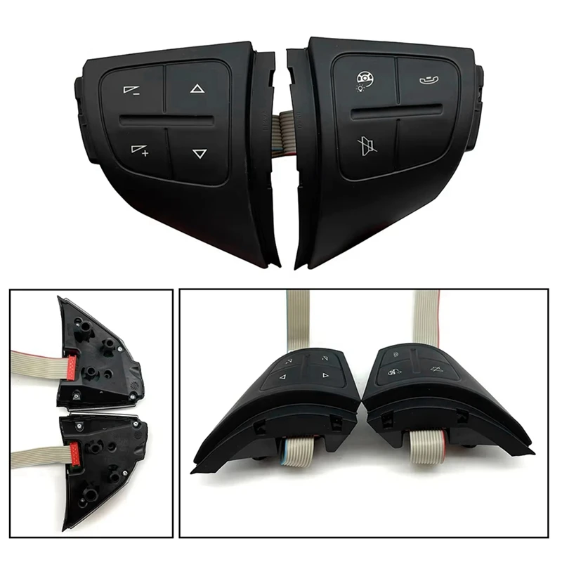 Car Multi Functional Steering Button For Skoda Octavia 2007-2017,Steering Wheel Accessories 1ZD959537 1ZD959538