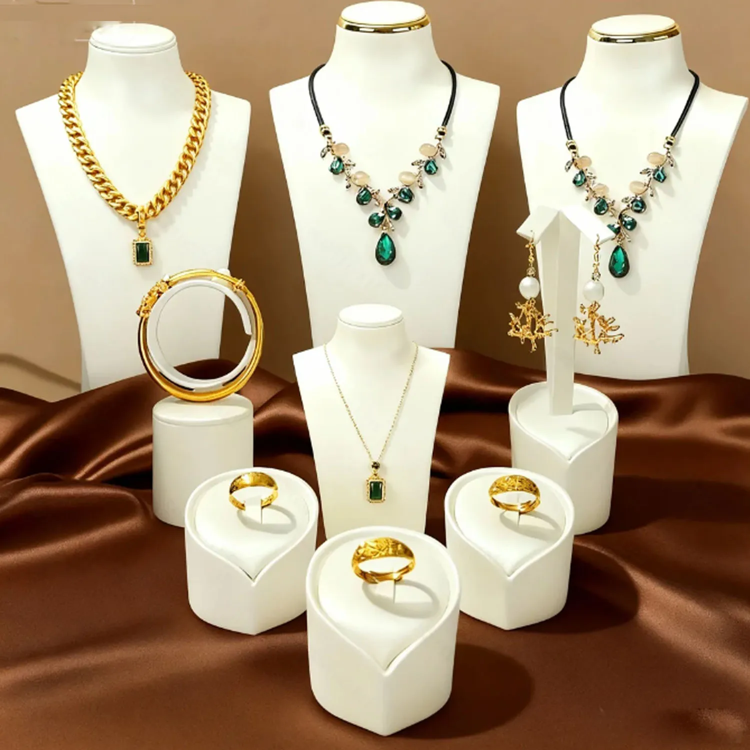 

Белый манекен из искусственной кожи, полка, ожерелье, кулон, цепочка, подставка для ювелирных изделий, держатель, украшение для браслета, стойка для ювелирных изделий, шоу, сделай сам, ювелирные изделия, пакет
