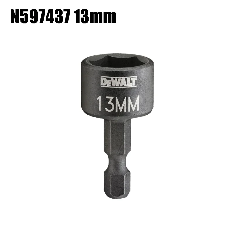 ديوالت 8/10/13 مللي متر المدمجة رأس المفك المقبس 1 قطعة المغناطيسي سداسية مقبض كم أداة السلطة اكسسوارات N597434/N597284/N597437