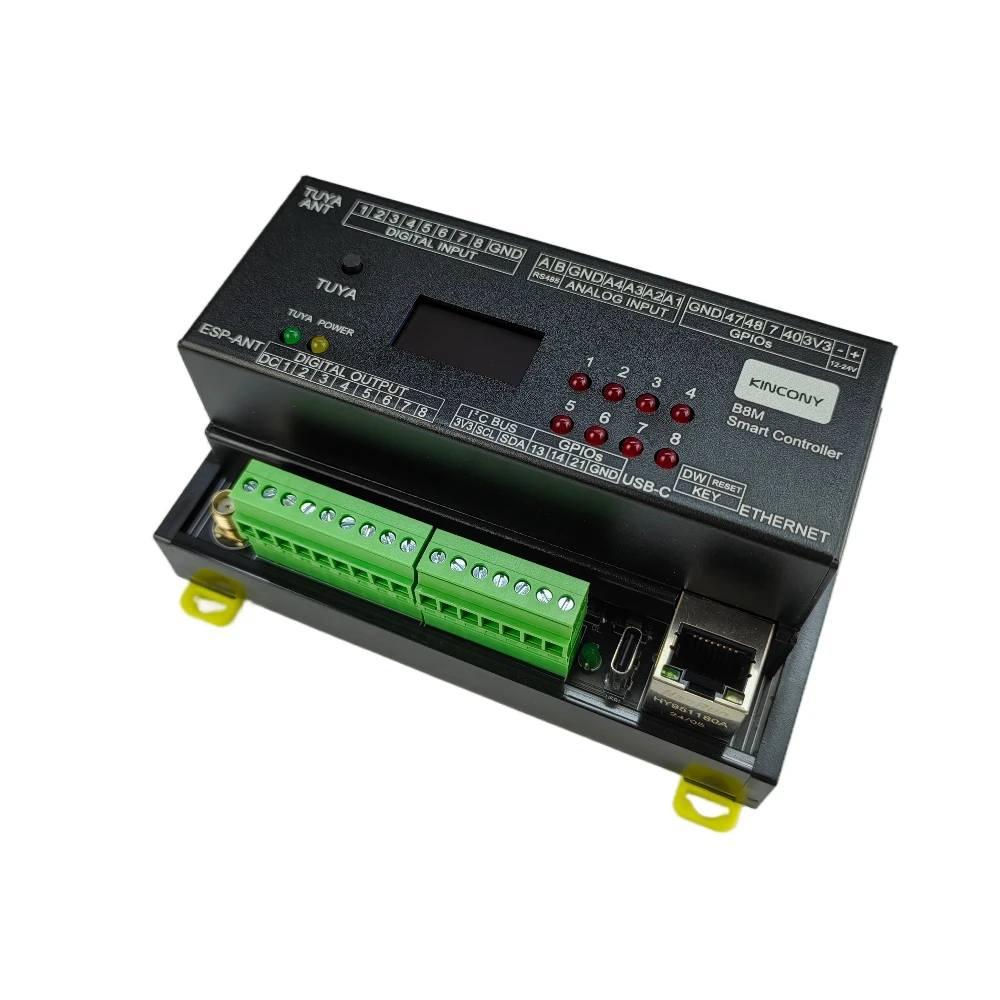 Image of Neuer KinCony B8M Ethernet Wifi Controller für Home Assistant ESPHome Tasmota Tuya MQTT RS485 Modbus KCS v3