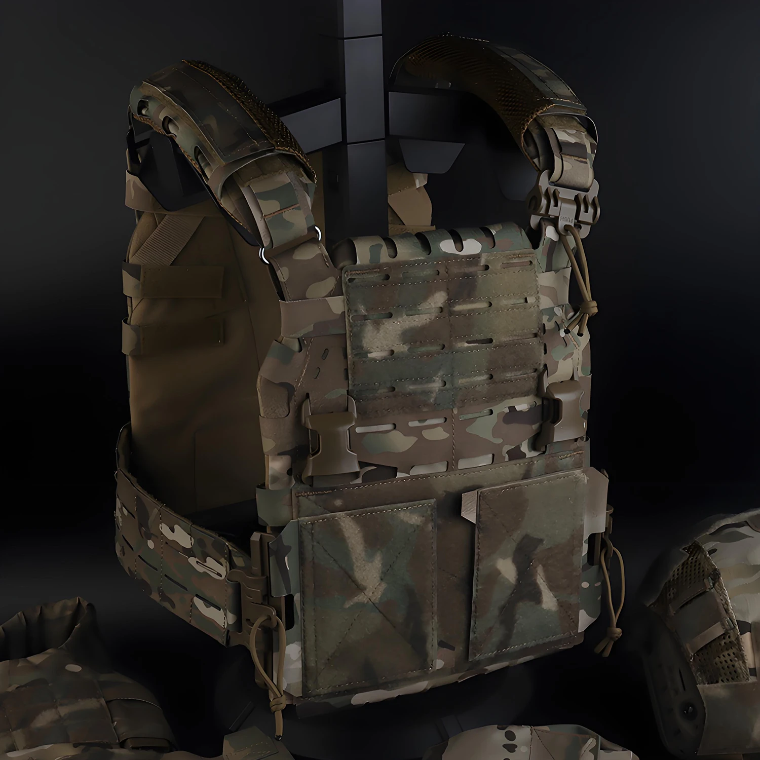 ARC V2 Plate Carrier Ultra-Light ModularTactics Vest Quick-Release Molle Compatibility for MILSIM Airsoft & Training