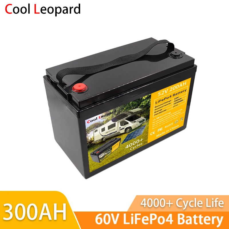 

60V 300Ah LiFePO4 Battery Built-in BMS , Suitable For RV, Outdoor Backup Power ,Solar Panel,Solar Power System Etc