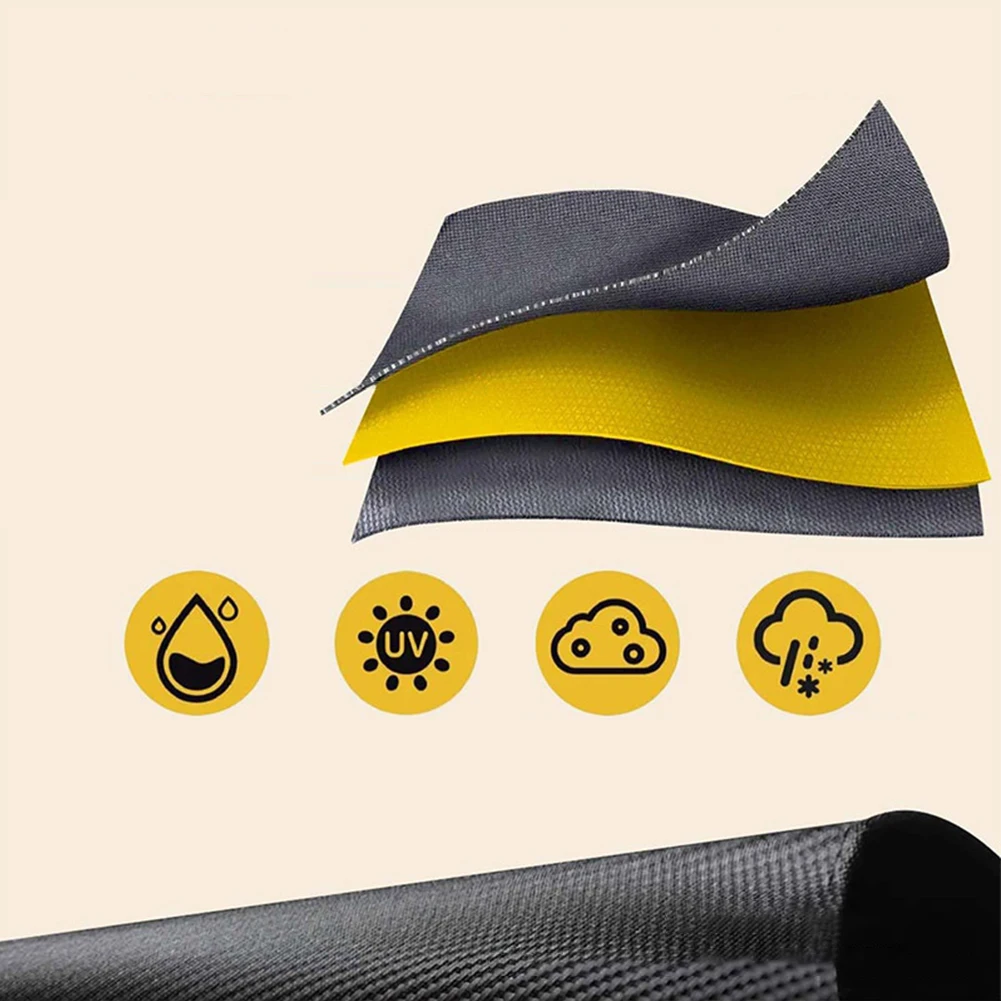 Air Fryer ฝาครอบกันฝุ่นทนความร้อน 600D วัสดุไนลอนกันน้ําพร้อมที่จับเครื่องใช้ในครัวหม้อความดันไฟฟ้าอะไหล่