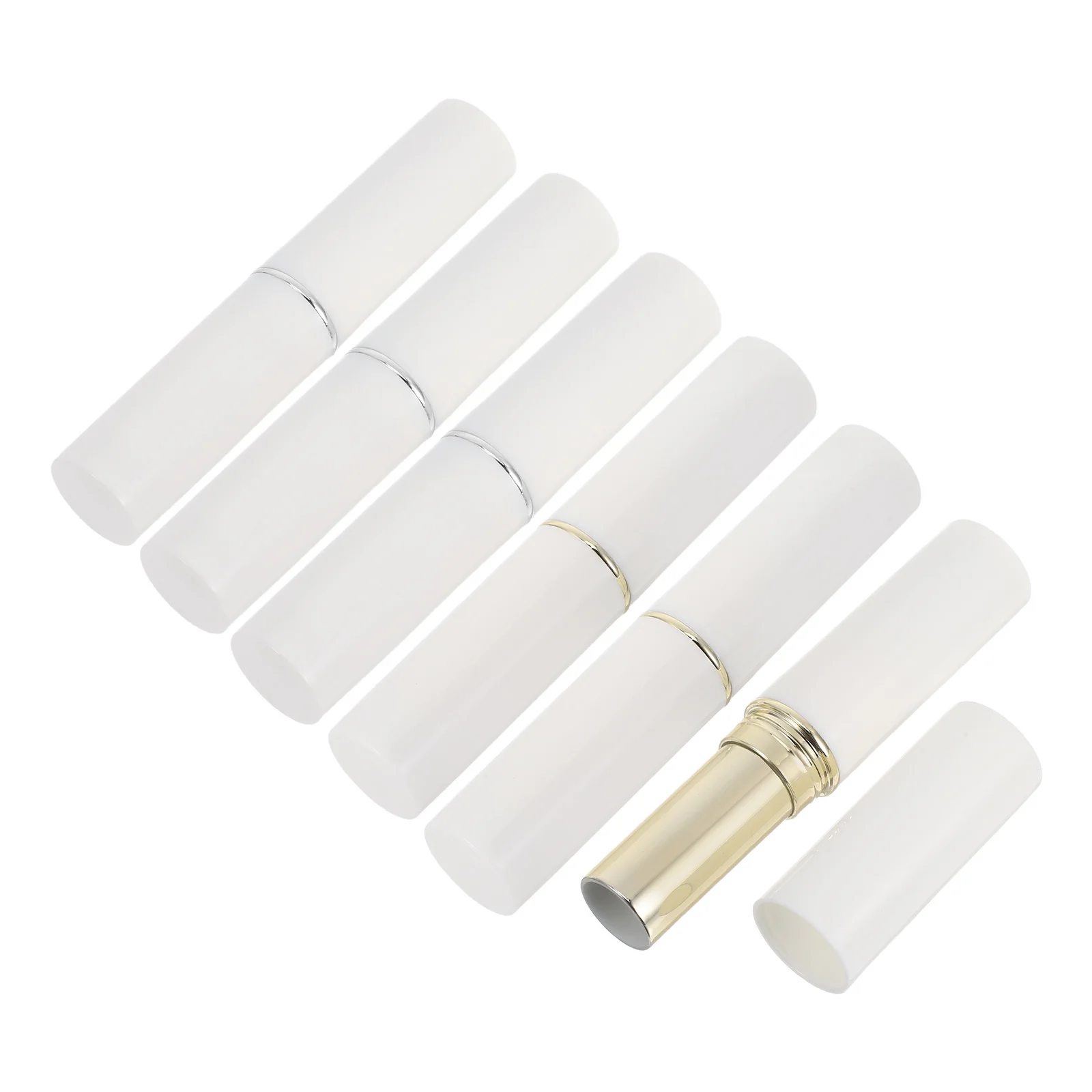 

6Pcs Empty Lip Balm Tubes 2. DIY Plastic Lip Gloss Containers Reusable for Homemade Lipstick Natural Balm Crayon Refillable