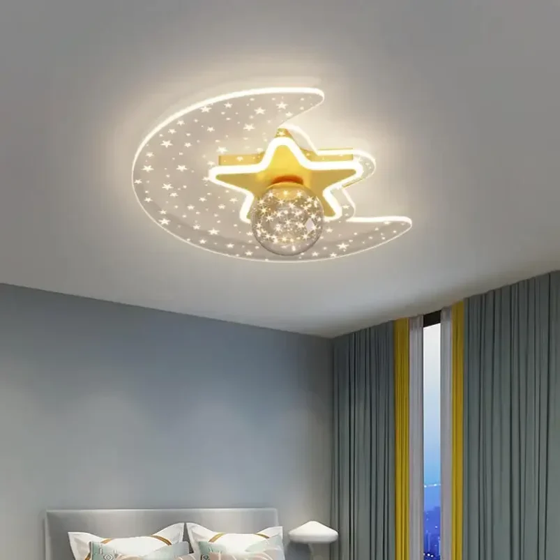 Modern Kids Room Light Children Room Ceiling Light  Ceiling Star Room Lights For Bedroom Cute Girls Boys Baby Bedroom Light