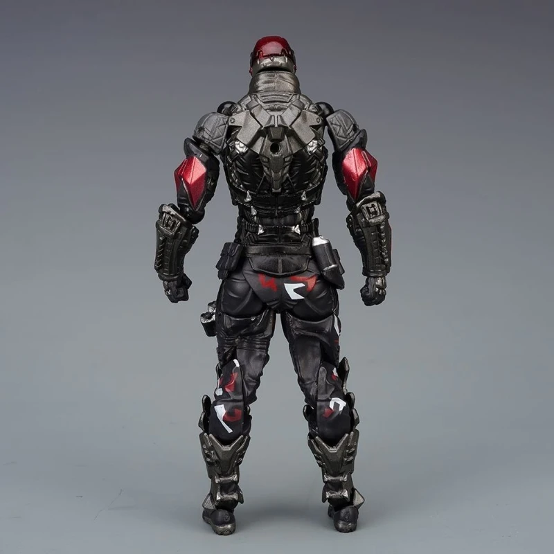 

Domestic double-edged repaired version Yamaguchi-style 024 Arkham Knight, blue and red interchangeable joint movable doll