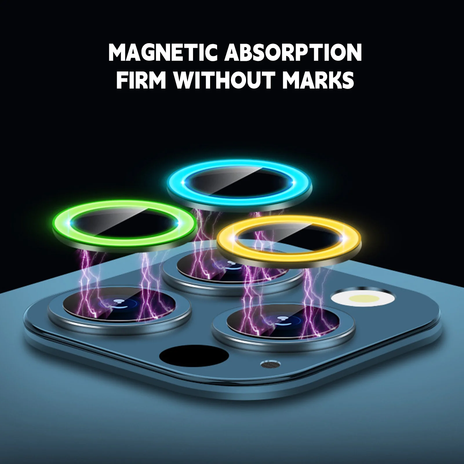 2 Pcs Metal Camera Protector Durable Protection for  14 Plus Decoration Accessories