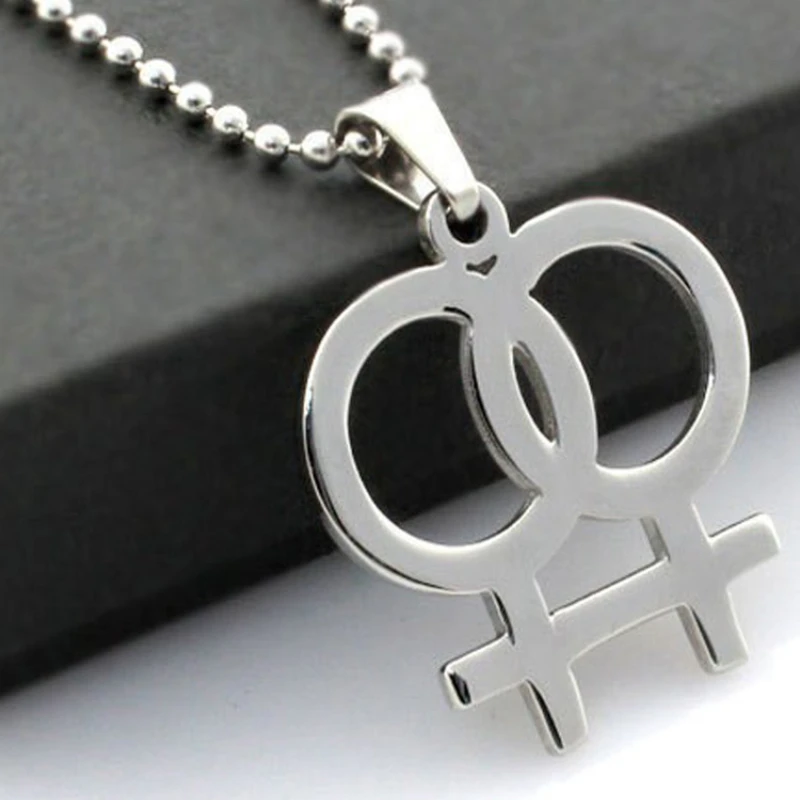 New Stainles Steel Lady Necklace Creative Design Personality Fashion Necklace Accessory Hollowed Out Pendant Necklace Accessory