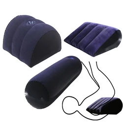 Oreiller de sexe sexuel pour hommes et femmes, jouets sexuels, coussin de couple, 7,0 cales, position BDSM, coussin gonflable pour le corps, jeux pour adultes, jaune de masquage