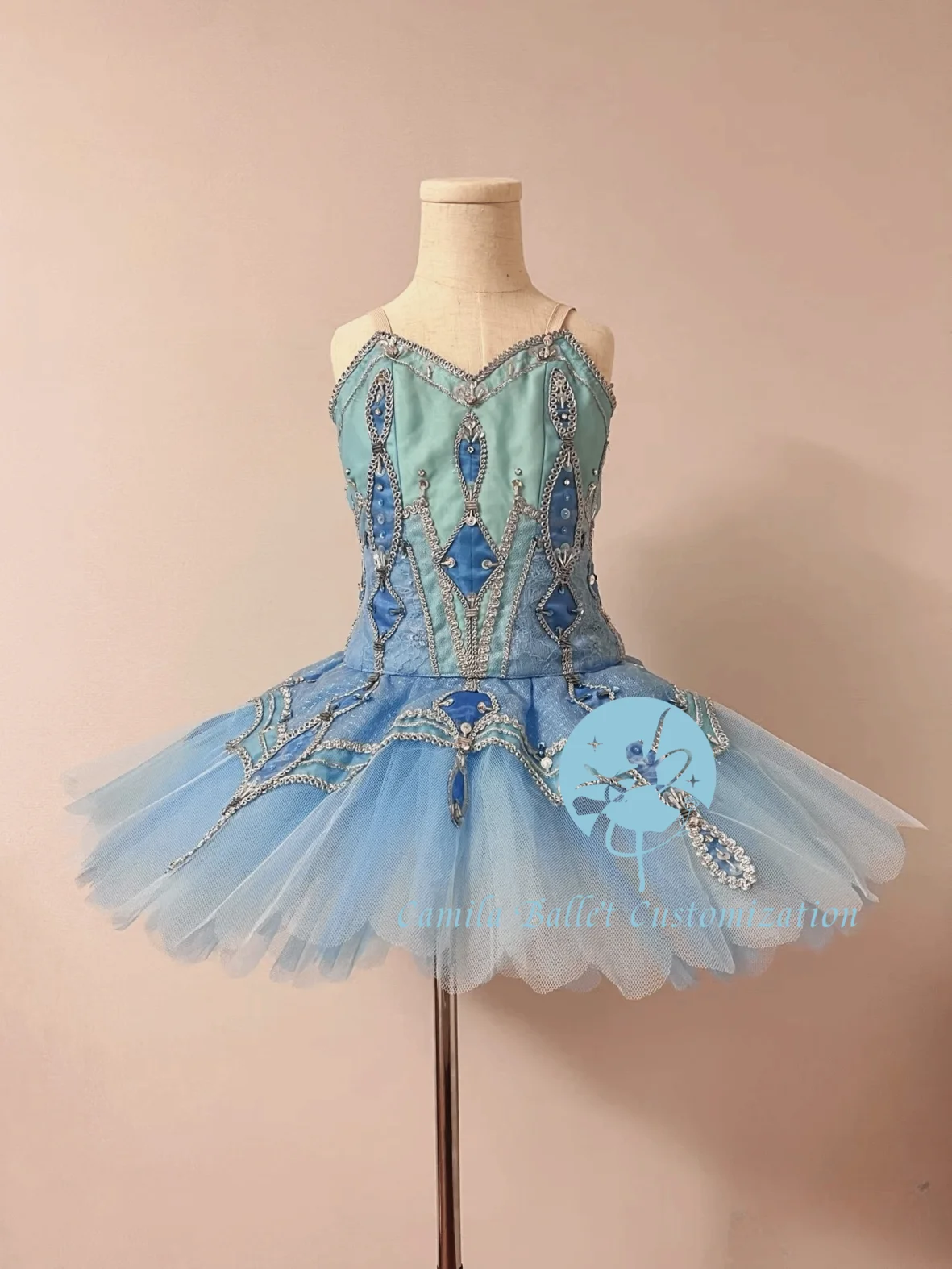 

High-end new bluebird million clown fairy doll ballet TUTU competition performance skirt adult and kids