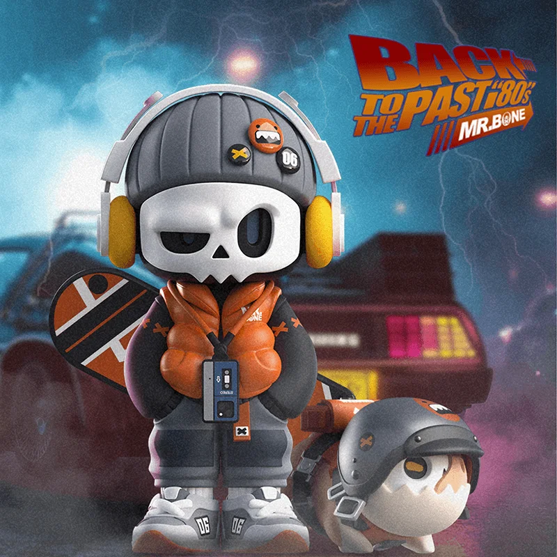 Limitierte Mr.Bone Back To The Past „80er“-Serie Actionfigur Cool Boy Collection Modell Modetrend Spielzeug Erwachsene Kinder Weihnachtsgeschenk