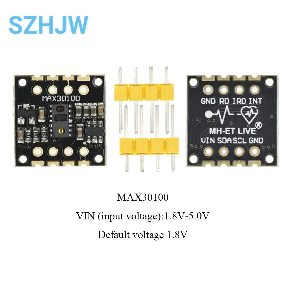 MAX30100 MAX30102 Heart Rate Sensor Module Puls Detection Blood Oxygen Concentration For Arduino 1.8V 3.3V 5V Ultra-Low Power