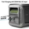 Allpowers-ポータブル発電所バッテリー、b1000 1152wh lifepo4バッテリー1152wh、屋外用ソーラー発電機付き追加バッテリー 2