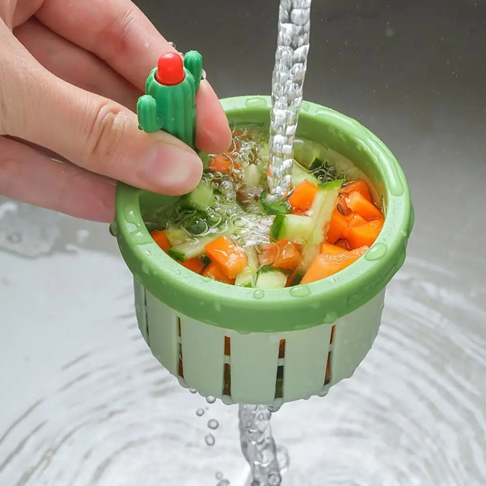 Cactus Sink Filter Cactus Kitchen Sink Drain Strainer Reusable Self-cleaning Cover Protector Basket for Easy Decoration Kitchen