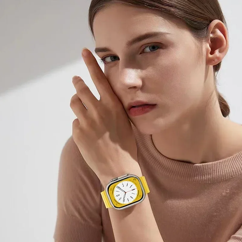 Ocean Band per Apple Watch serie 7 6 9 10 3 se 8 braccialetto da polso correa iWatch Cinturini 45mm 46mm 44mm Ultra 2 49mm 40mm 41mm 42mm