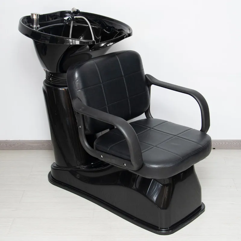 #Beauty and Hairdressing Sitting Semi Recumbent Hair Washing Bed, Washing Bed, Adjustable Plastic Basin, Small Beauty Chair