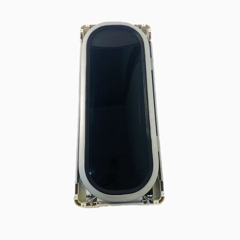 600x600mm Aluminum Outer Frame Camper Recreational Vehicle Tempered Glass Fixed Window for Travel Trailer Motorhome Custom Sizes