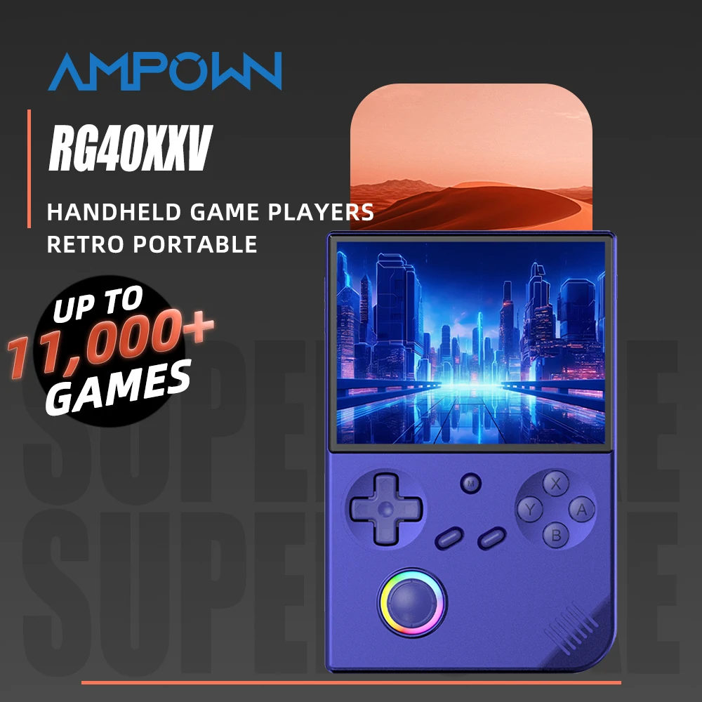 AMPOWN ANBERNIC RG40XX V Handheld Game Players 4.0''IPS Linux Video Retro Game Console Portable Gaming Console Spelcomputer Met