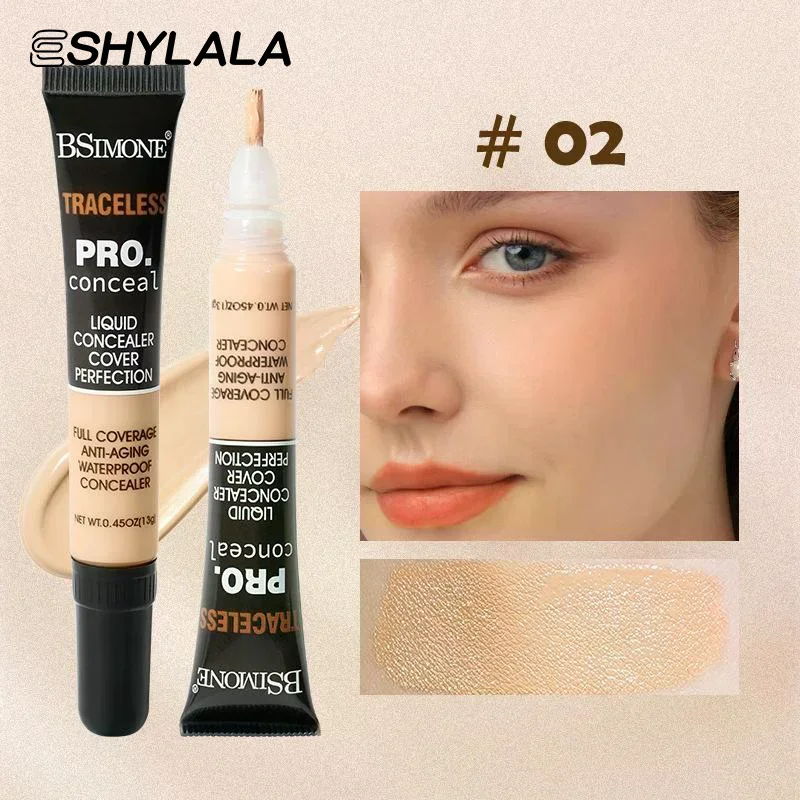 BSIMONE 13g プロフェッショナルコンシーラー フレキシブルコンシーラー モイスチャライジングリキッドファンデーション クマやニキビ跡をカバー