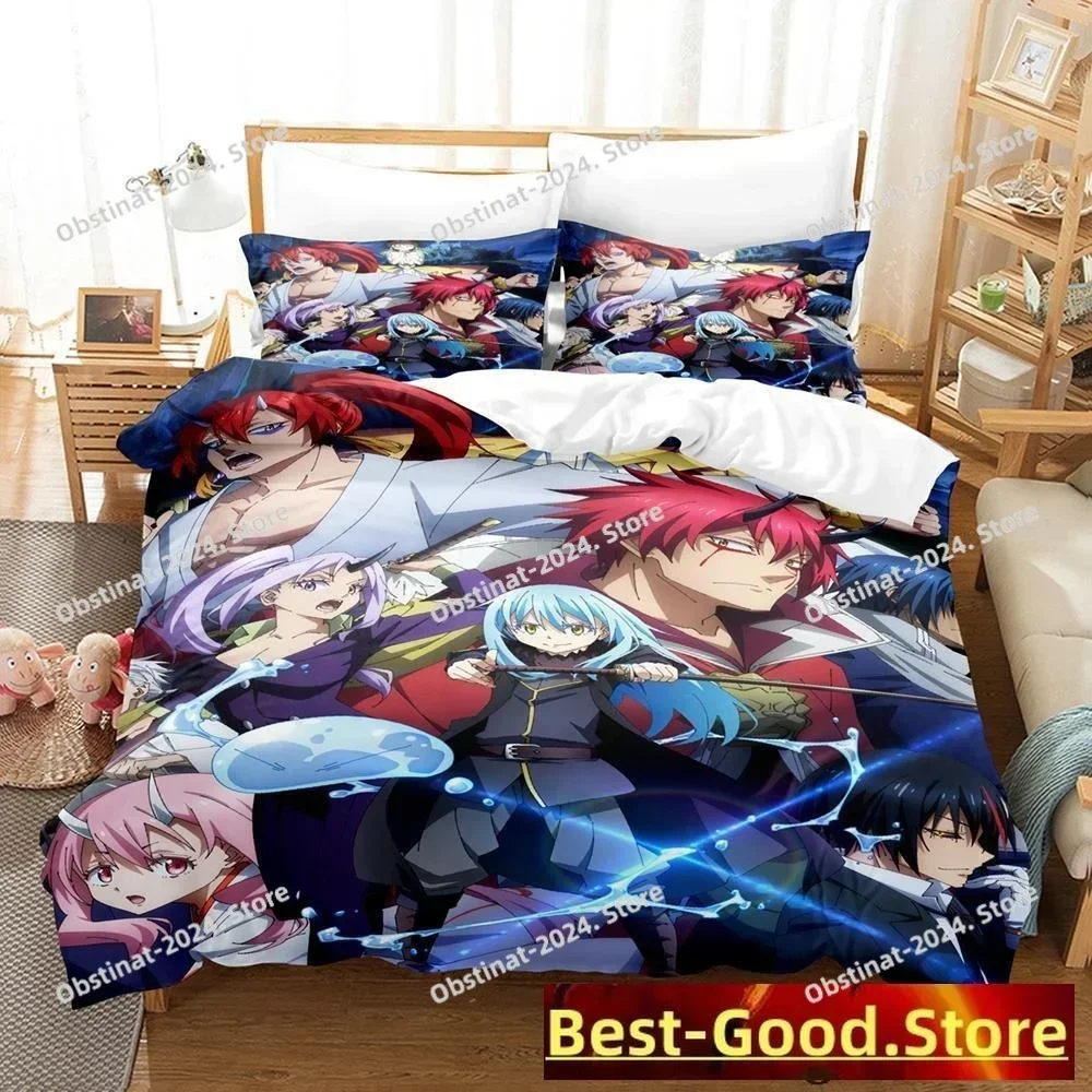 time i got reincarnated as a slime Bedding Set Single Twin Full Queen King Size Bed Set Adult Kid Bedroom Duvetcover Sets Anime