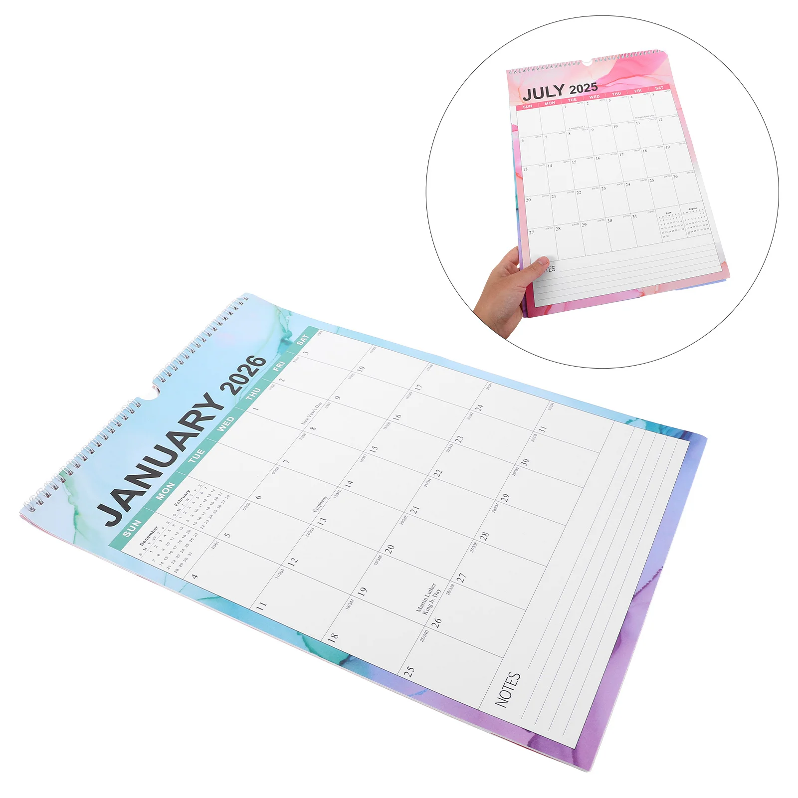 

Minimalist Wall Calendar 2026 From July 2025 To December 2026 Spiral Bound Office Home Decor Holiday Countdown Calendar