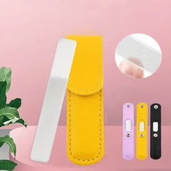 1Pcs Small Glass Nail File & Nano Shiner Set,Manicure Tool for Shaping, Polishing, and Shining Natural or Acrylic Nails with Lea