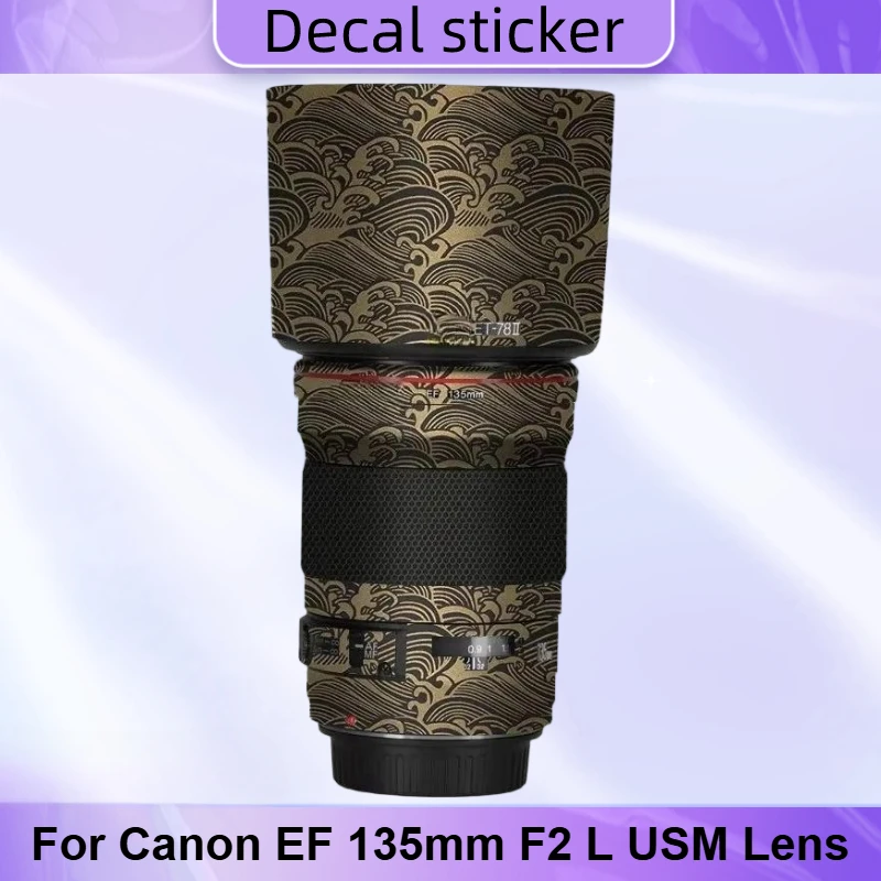 Película Protetora Premium para Lente Canon EF 135mm f/2L USM - Adesivo Anti-riscos EF135 F2