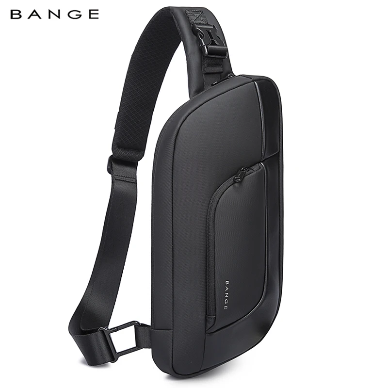

BANGE New Design Multifunction Crossbody Bag Shoulder Messenger Bags Male Waterproof Short Trip Chest Bag Pack for Men Sling Bag