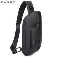 BANGE New Design Multifunction Crossbody Bag Shoulder Messenger Bags Male Waterproof Short Trip Chest Bag Pack for Men Sling Bag