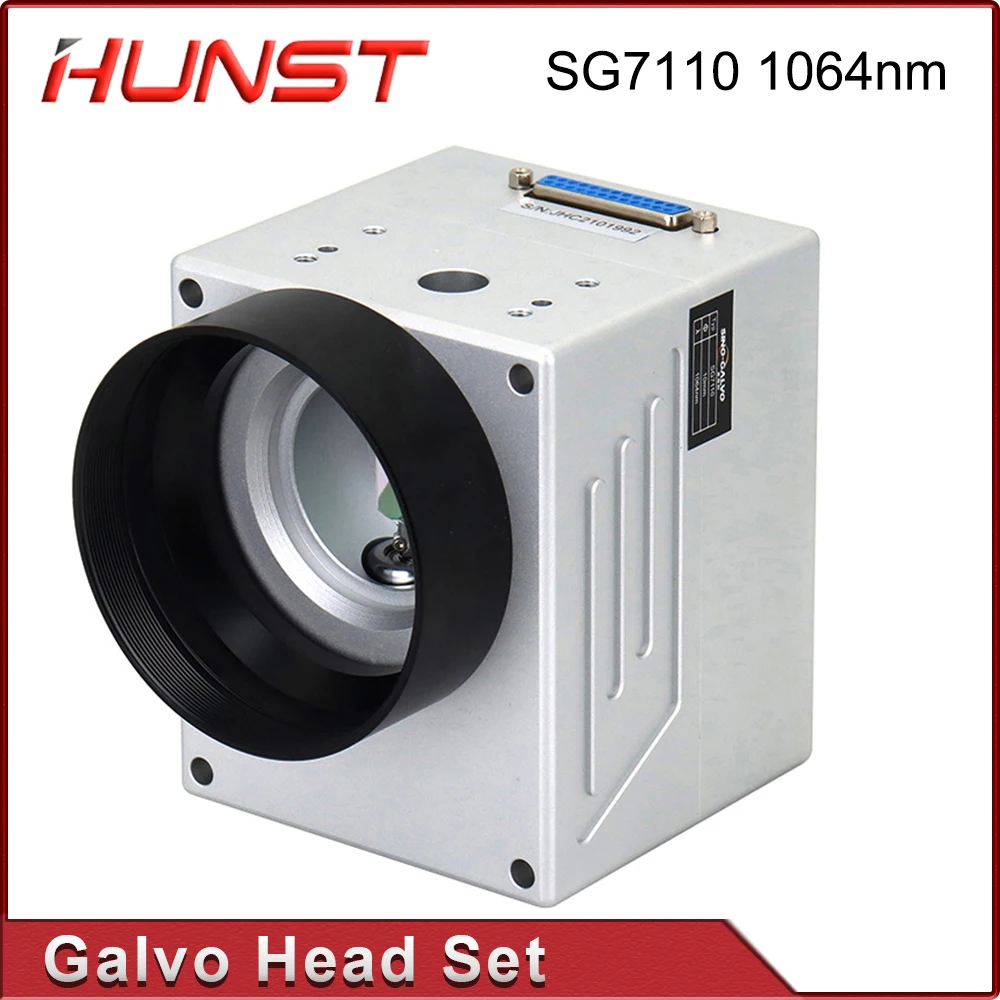 Imagem -02 - Hunst Fiber Laser Scanning Galvo Cabeça Sg7110 1064nm com Ponteiro Vermelho 0100w Abertura de Entrada 10 mm para Metal Marking Machine