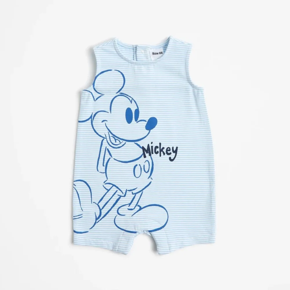 

Mickey Mouse Summer Baby Romper Short Sleeved Newborn Boys Girls Romper Infant Jumpsuit Clothes Baby's Clothing