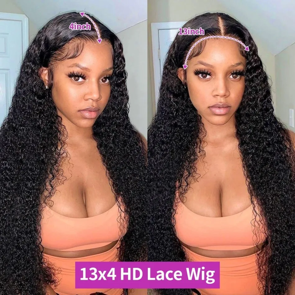 Water Wave Wig 13x6 Hd Curly Lace Front Human Hair Wig 30 Inch 4x4 Closure Human Hair Wig Loose Wave Human Hair Wigs For Women