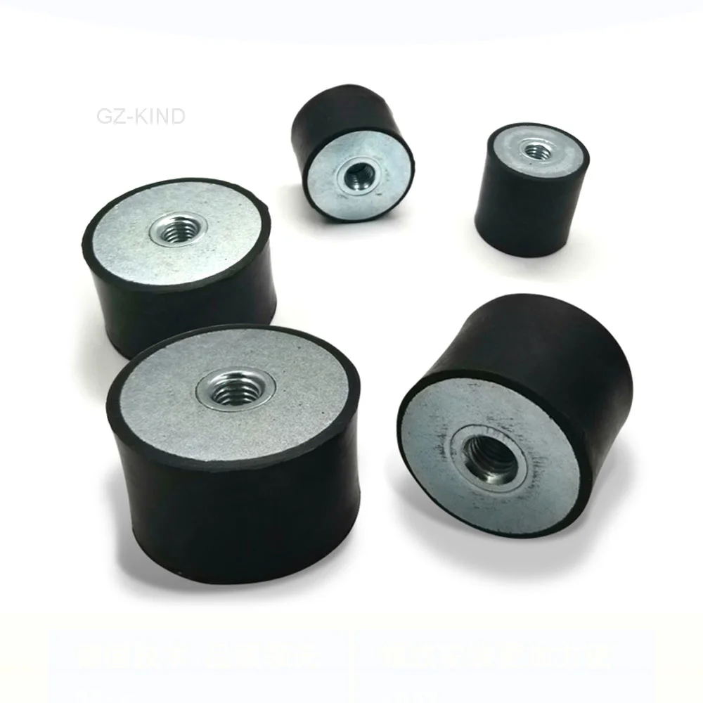 Rubber Rebound R Hock Absorbers, Anti Vibration Diameber,  M4, M5, M6, M8, M10 with Rubber and Metal Silentblock Type DD, 1 Pc