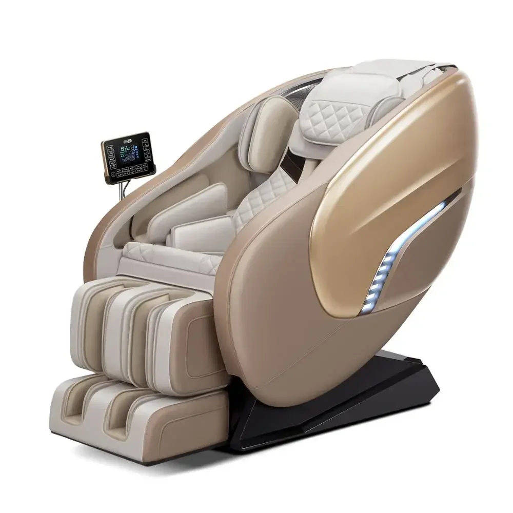 Jare X8 Display Lcd Remote Control Luxury 4D Foot Spa Factory Price Kneading Shiatsu Blue-Tooth Full Body Massage Chair