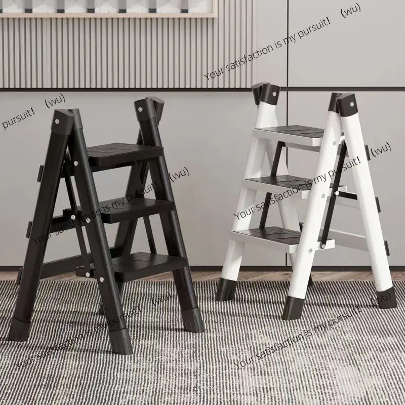 Household multifunctional herringbone ladder folding staircase stool small indoor thickened carbon steel