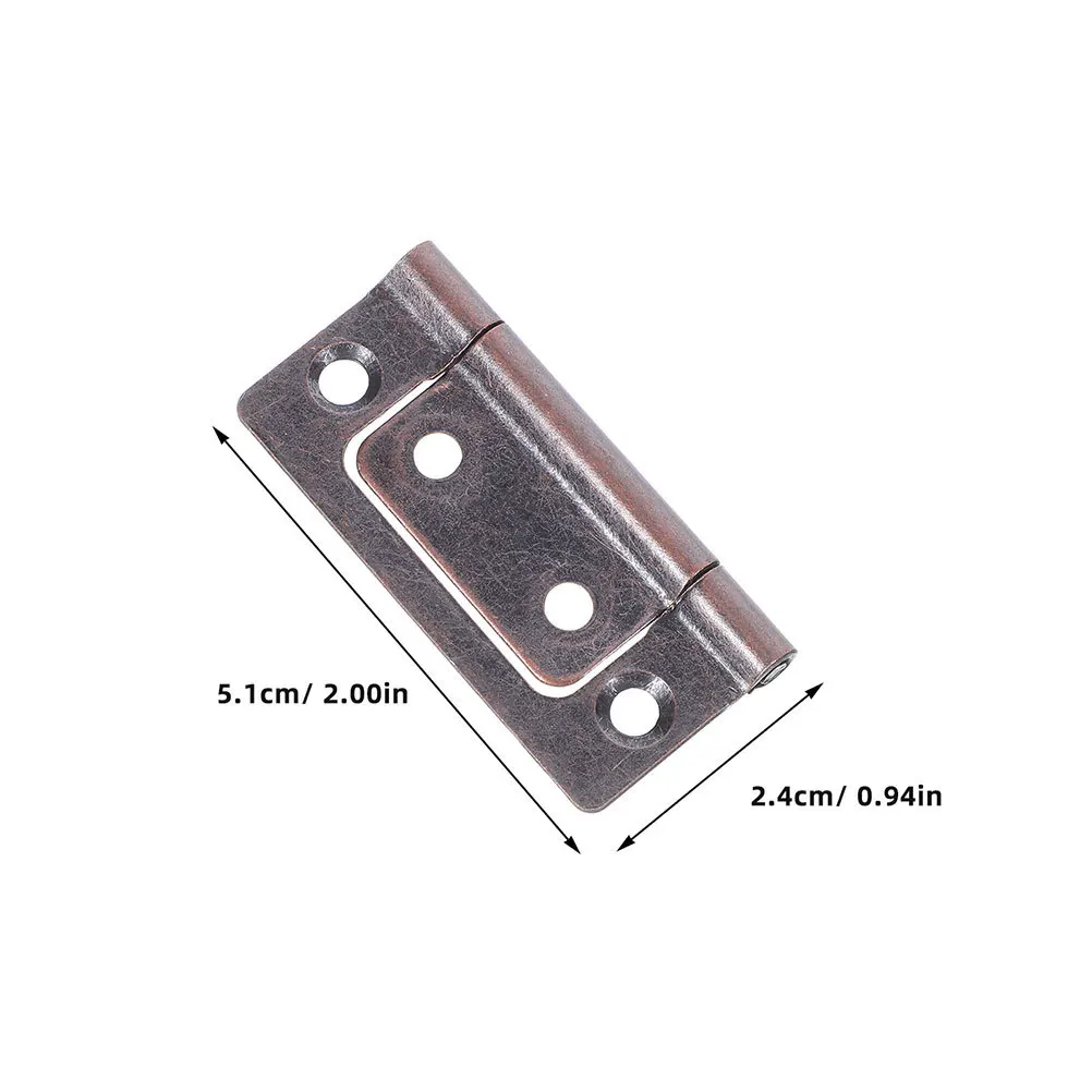 12pçs dobradiças silenciosas de armário de aço inoxidável, design plano resistente para guarda-roupa, porta de cozinha, dobradiça de porta giratória