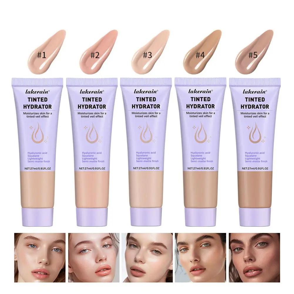 Moisturizing Tinted Face Cream Strong Coverage Hydrator Make-up For Women Even Skin Tone Semi-matte Finish Skin Healthy Z7o5