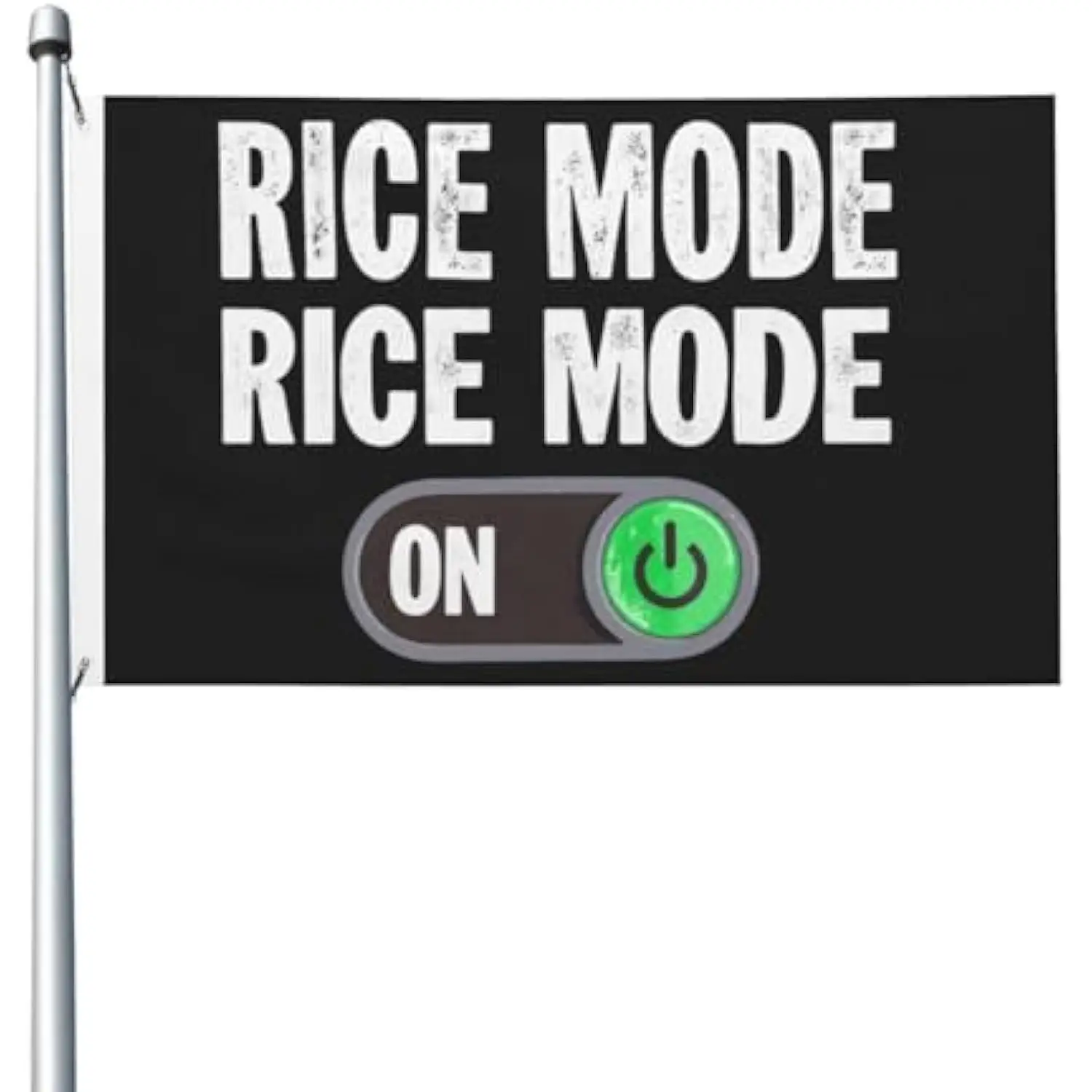 Rice Mode On Funny Toggle Switch Flag Durable Polyester Wall Decor For Room Guys Tapestry